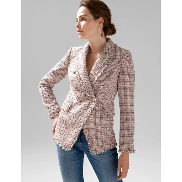 WHBM Tweed Studio Blazer Size 12 NWOT - Picture 8 of 8